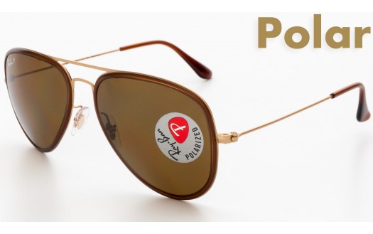 Ray-Ban Aviator Flat Metal Polarised (RB3513M 149/83 56mm) saules brilles